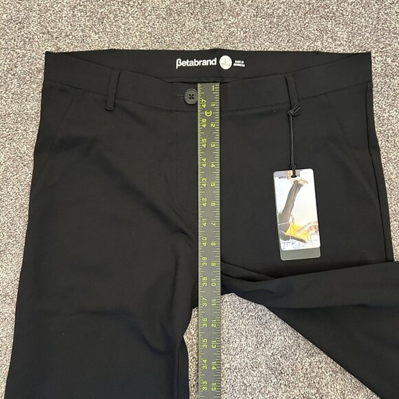 Betabrand Womens Classic Dress Yoga Pant Petite Size L Black Bootcut Pull On NWT - Picture 9 of 16